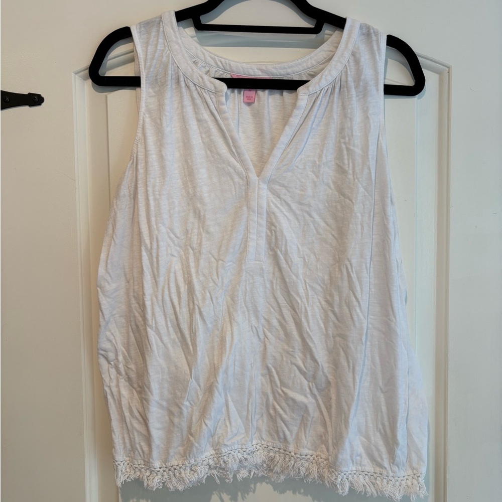 Lilly Pulitzer White Tank Top